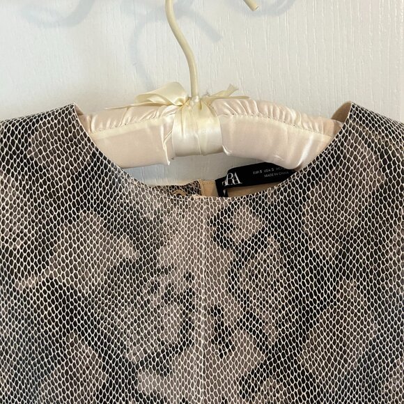 ZARA Faux Leather Snakeskin Vest – Size S - Picture 3 of 4